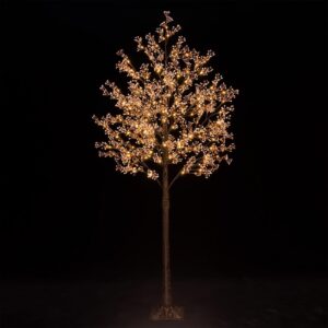 6ft Lighted Baby's Breath Tree with Warm White LED Lights for Holiday Decor