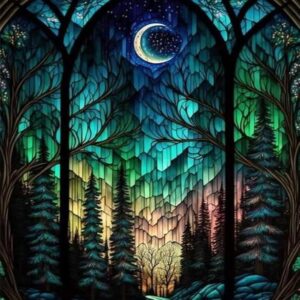 Starry Night Stamped Cross Stitch Kits