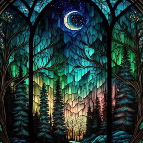 1 Starry Night Stamped Cross Stitch Kits