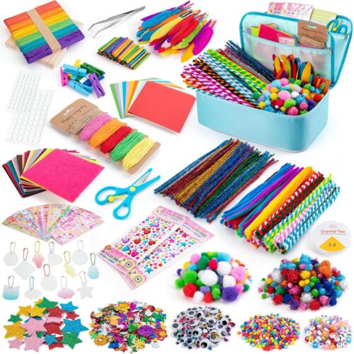 1 2000+Pcs Craft Kits for Kids
