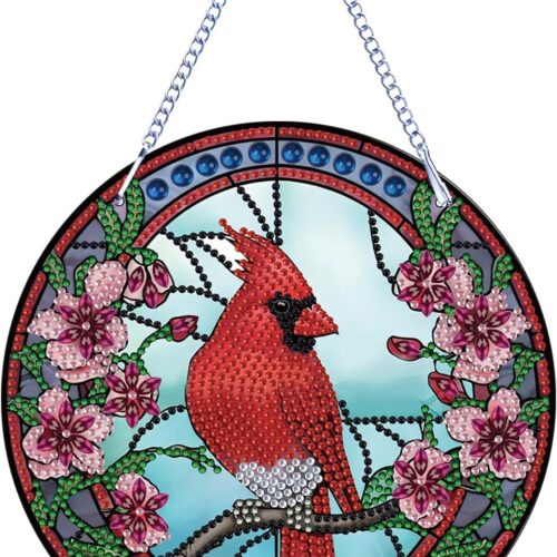 Diamond Painting Cardinal Ornament 5D Bird DIY