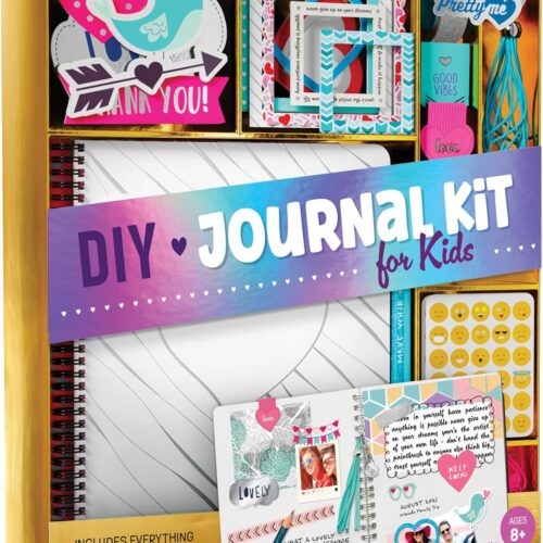 1 DIY Journal Kit for Girls - Great Gift for 8-14 Year Old Girl