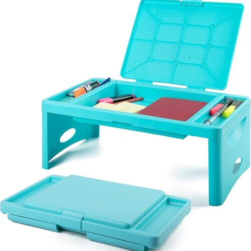Foldable Lap Desk with Storage Pocket for Children