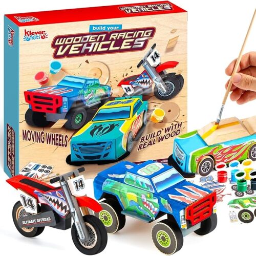 1 Build & Paint Your Own Wooden Race Car