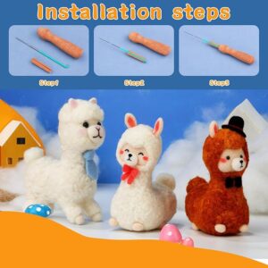 Complete Animals Felting Kit Supplies Include Felting Needles