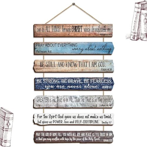 1 Inspirational Wooden Bible Verses Wall Decor