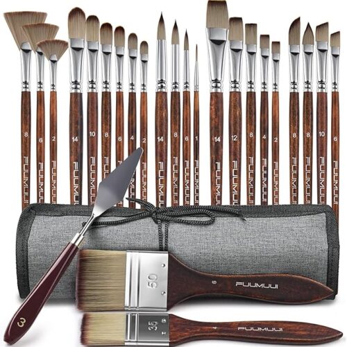 1 25pcs Paint Brush Set