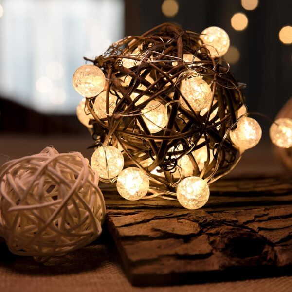 Globe String Lights for Bedroom 10Ft 30 LED Soft White 3