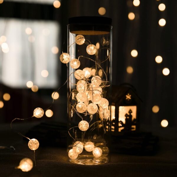 Globe String Lights for Bedroom 10Ft 30 LED Soft White 4
