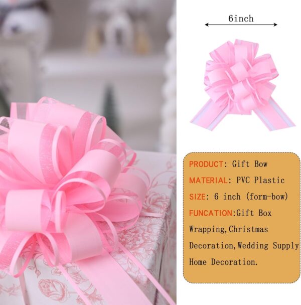 12 Pcs 6inch Pull Bow Gift Wrapping (Mixed Color) 5