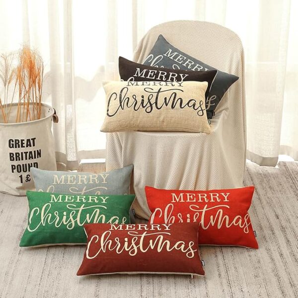 Black Lumbar Throw Pillowcase 5