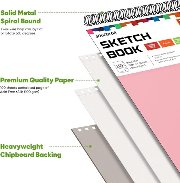 Spiral Notebook Drawing Pad for Girls 5