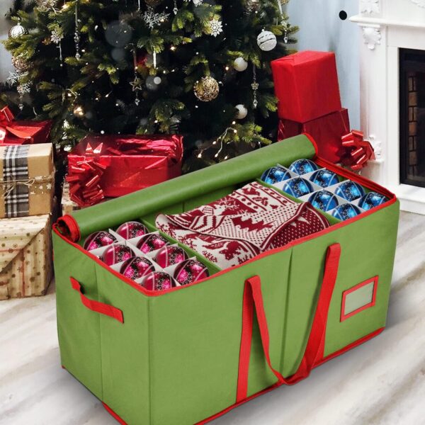 Premium Christmas Ornament Storage, Fits 128 Holiday Ornaments 5
