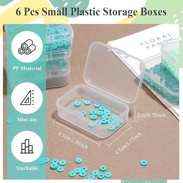 Rectangle Small Clear Plastic Storage Containers 5