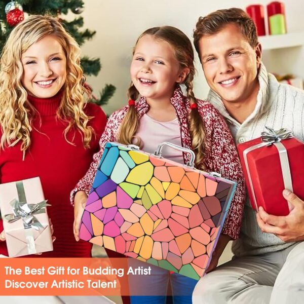180 Piece Drawing Painting Art Kit with Clipboard and Coloring Papers 5