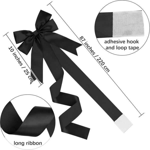 10 Pieces Christmas Door Cabinet Bows Large ,10 x 87 Inches 5