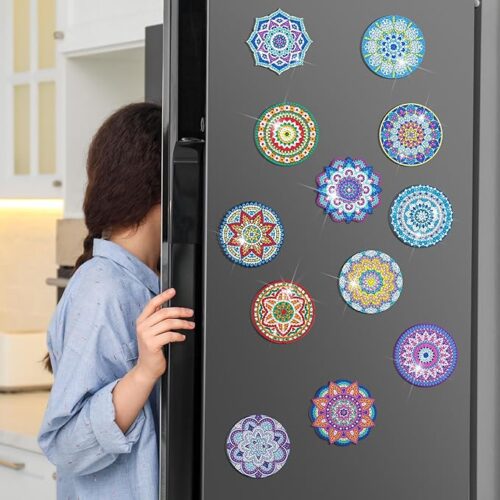 2 Refrigerator Diamond Painting Magnets