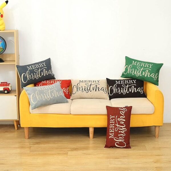 Black Lumbar Throw Pillowcase 4