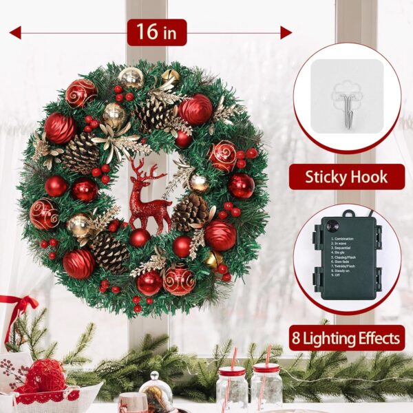Christmas Wreath - 16' for Front Door 4