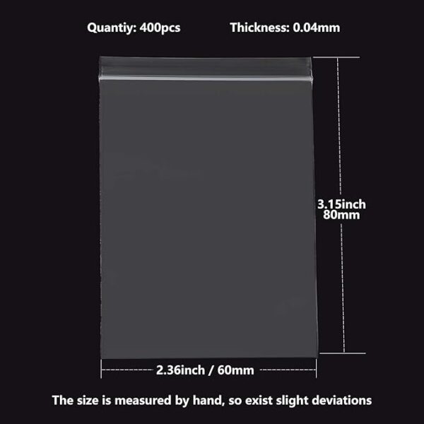 Self Sealing Zipper Clear Plastic Bags 4