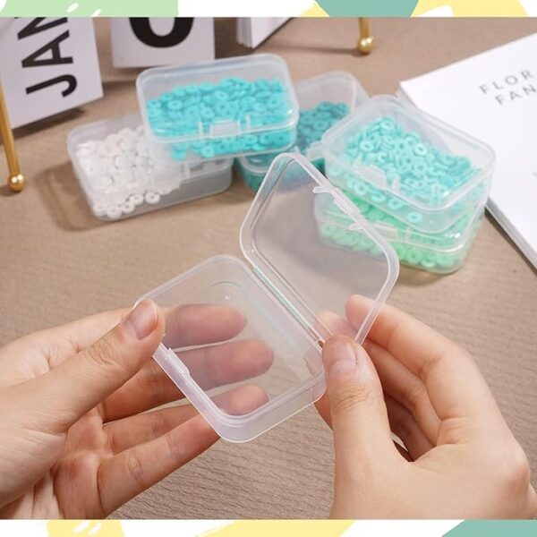 Rectangle Small Clear Plastic Storage Containers 4