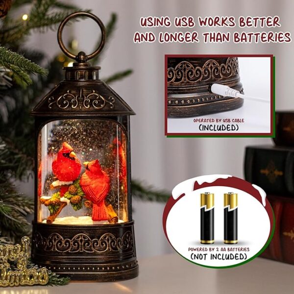 Christmas Snow Globe Lantern 4