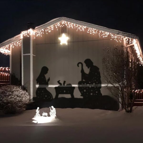 Metal Nativity Scene Outdoor Christmas Decorations, 17” Nativity Silhouette 4