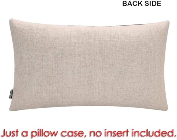 Black Lumbar Throw Pillowcase 3