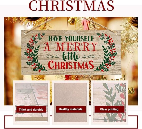 Christmas Door Hanging Sign 3