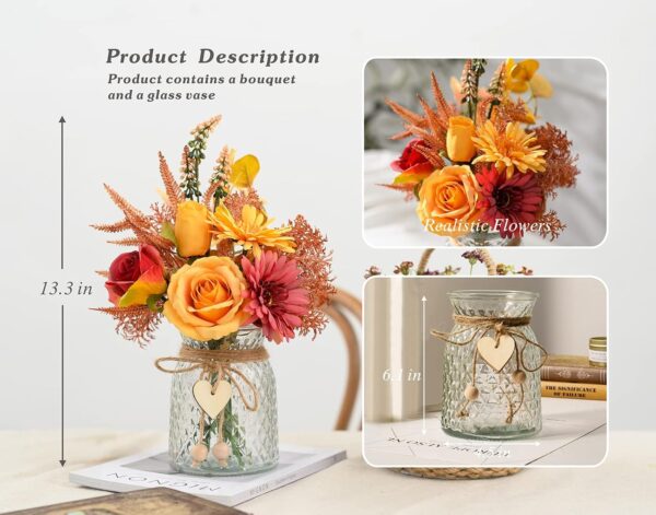 Artificial Flowers with Vase 3