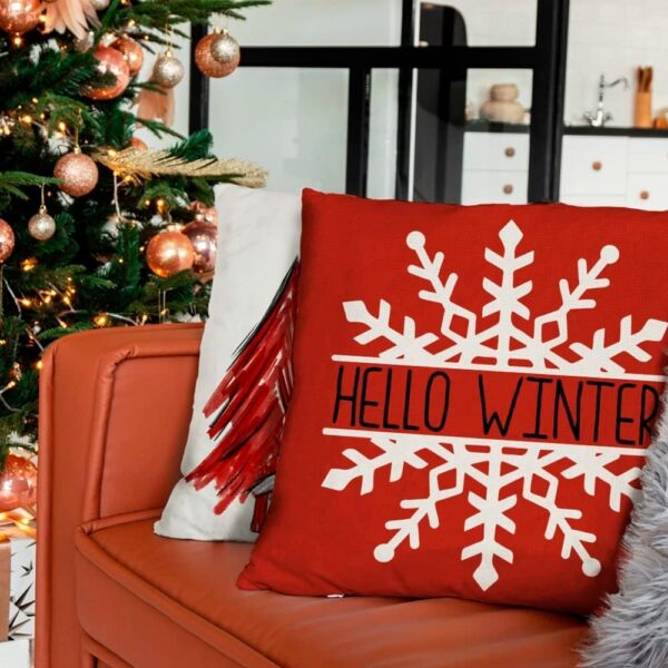 Christmas Pillow Covers 18x18 Set of 4 3