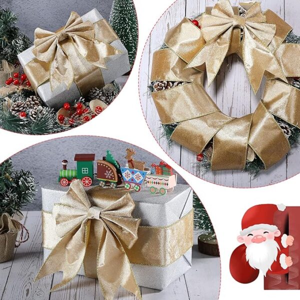 Christmas Velvet Ribbon Satin Ribbon Solid Color Wired Edge Ribbon 2