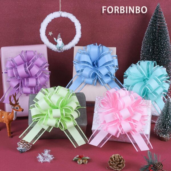 12 Pcs 6inch Pull Bow Gift Wrapping (Mixed Color) 2