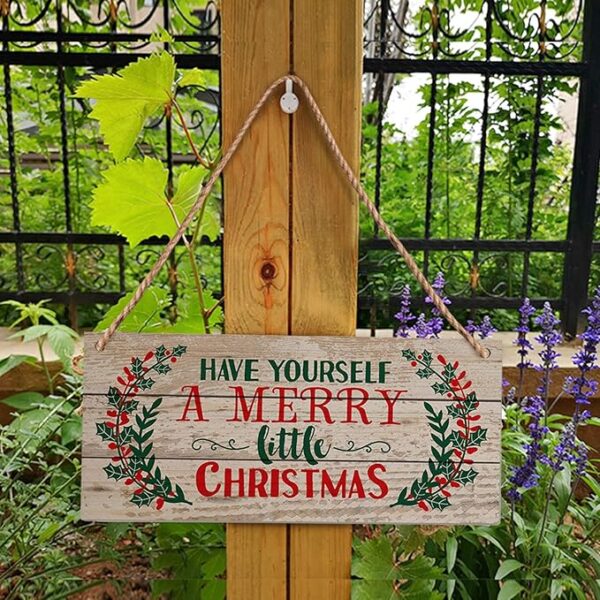 Christmas Door Hanging Sign 2