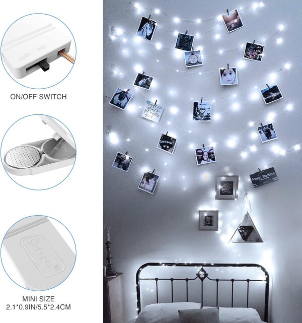 16 Pack Fairy Lights Battery Operated String, 6.5ft 20 Mini LED Lights 2