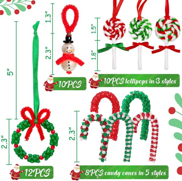 40PCS Christmas Crafts for Kids Beaded Ornament Kit 2