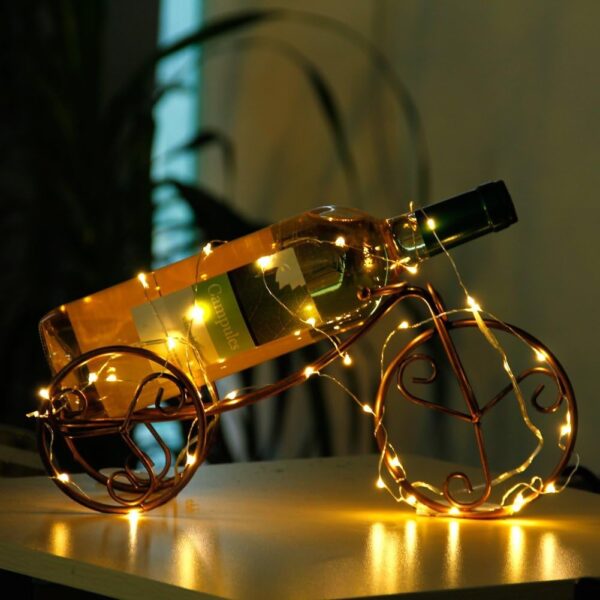 6 Pack Warm White Fairy Lights String Battery Operated, 3.3ft 20 LEDs Silvery Copper Wire 2
