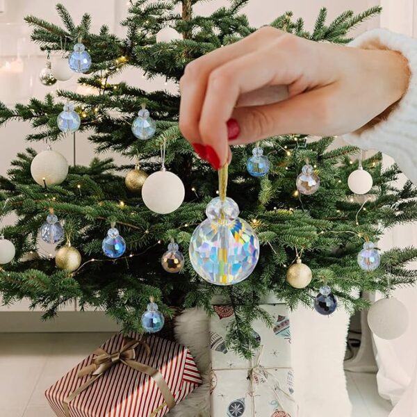 Multicolor Crystal Glass Christmas Balls Ornaments 2