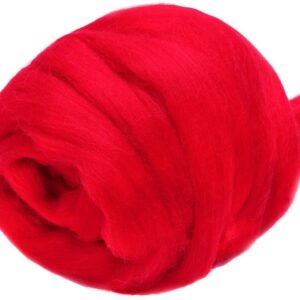 3.53oz Wool Roving Yarn, Fiber Roving Wool Top, Wool Felting Supplies, Pure Wool, Chunky Yarn