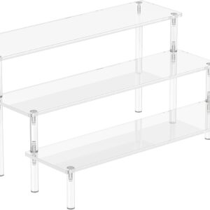 Acrylic Display Risers, 3 Tier Perfume Organizer Stand