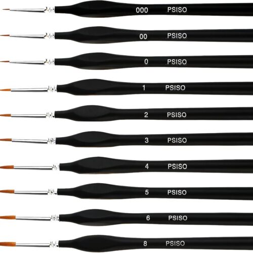 61OdOIHF0dL._AC_SL1500_ 10 PCS Miniature Paint Brushes Kit