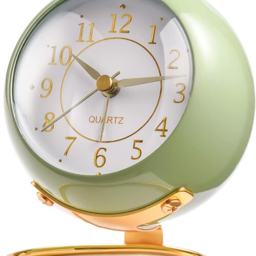 61wNNjgVzQL._AC_SL1500_ Analog Alarm Clocks,Retro Backlight Cute Simple Design Small Desk Clock with Night Light