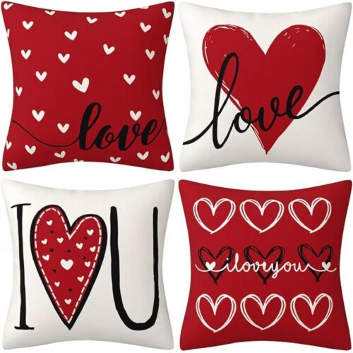 716GmbnKl4L._AC_SL1500_ Valentines Day Decor-Throw Pillow Covers 18x18 in Set of 4