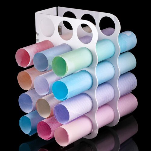 71Lc5RTTorL._AC_SL1500_ 15-Holes Vinyl Storage Rack Acrylic Storage Organizer Multiple Large Holes Display Stand