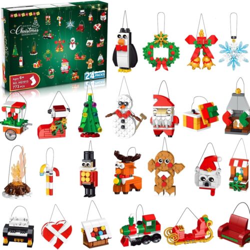 24 Packs Christmas Ornaments Building Set - Hanging Christmas Tree