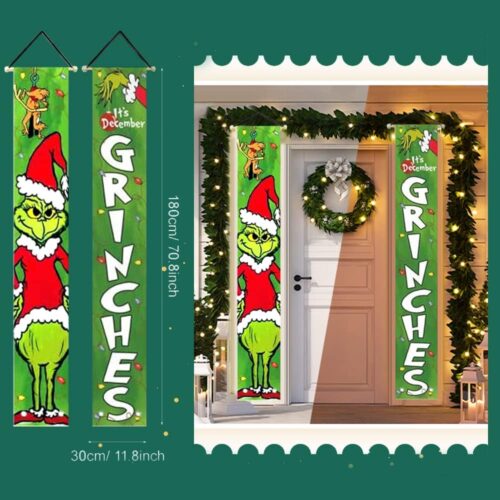 Christmas decorations. This is the December porch sign. Front Yard Kids Party Banner Hang banners for indoor and outdoor