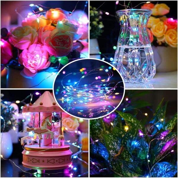 4 Pack Fairy Lights Battery Operated, String Lights 10ft 30 LEDs, Flashing and Constant Light Mode 2