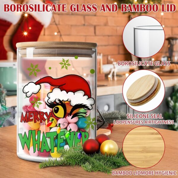 Christmas Decorations Indoor, Christmas Cookie Jar with Lids 4
