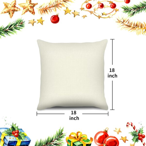 Christmas Pillow Covers Christmas Decor Set of 4 for Xmas Decorative Throw Pillowcase Winter 5