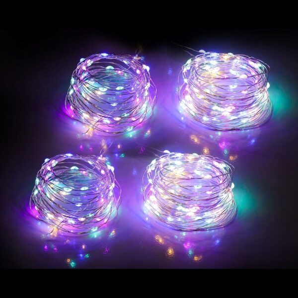 4 Pack Fairy Lights Battery Operated, String Lights 10ft 30 LEDs, Flashing and Constant Light Mode 1